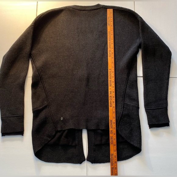 Lululemon We Like To Cardi  Black/Heathered Black  see pics for measurements - Picture 12 of 14